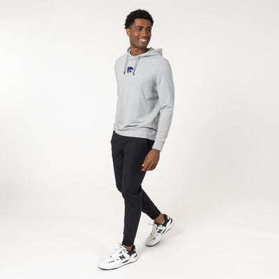 Hesi Collegiate Hoodie - Kansas State | Heather - Stainless Steel/White - Kansas State - 1