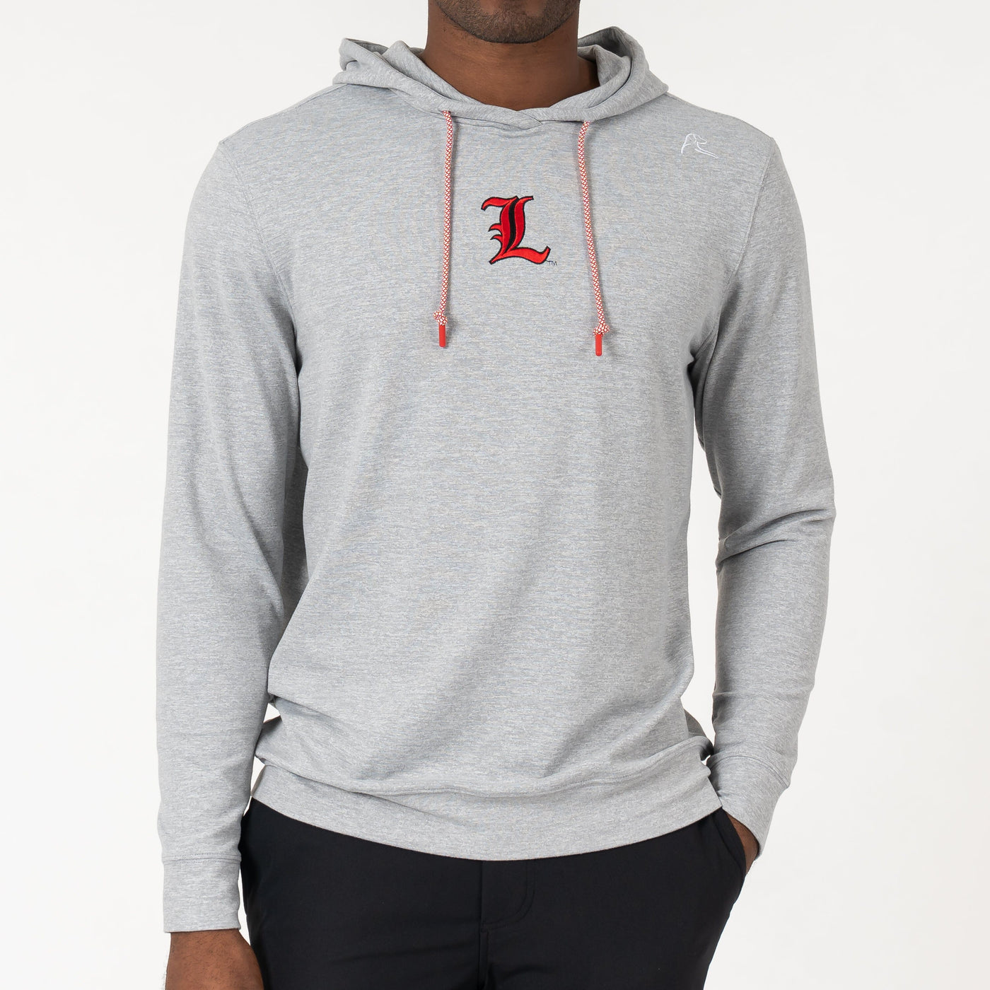 Hesi Collegiate Hoodie - Louisville | Heather - Stainless Steel/White - Louisville - 1