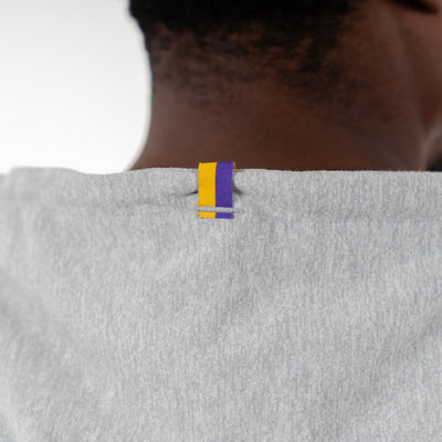 Hesi Collegiate Hoodie - LSU | Heather - Stainless Steel/White - LSU - 1