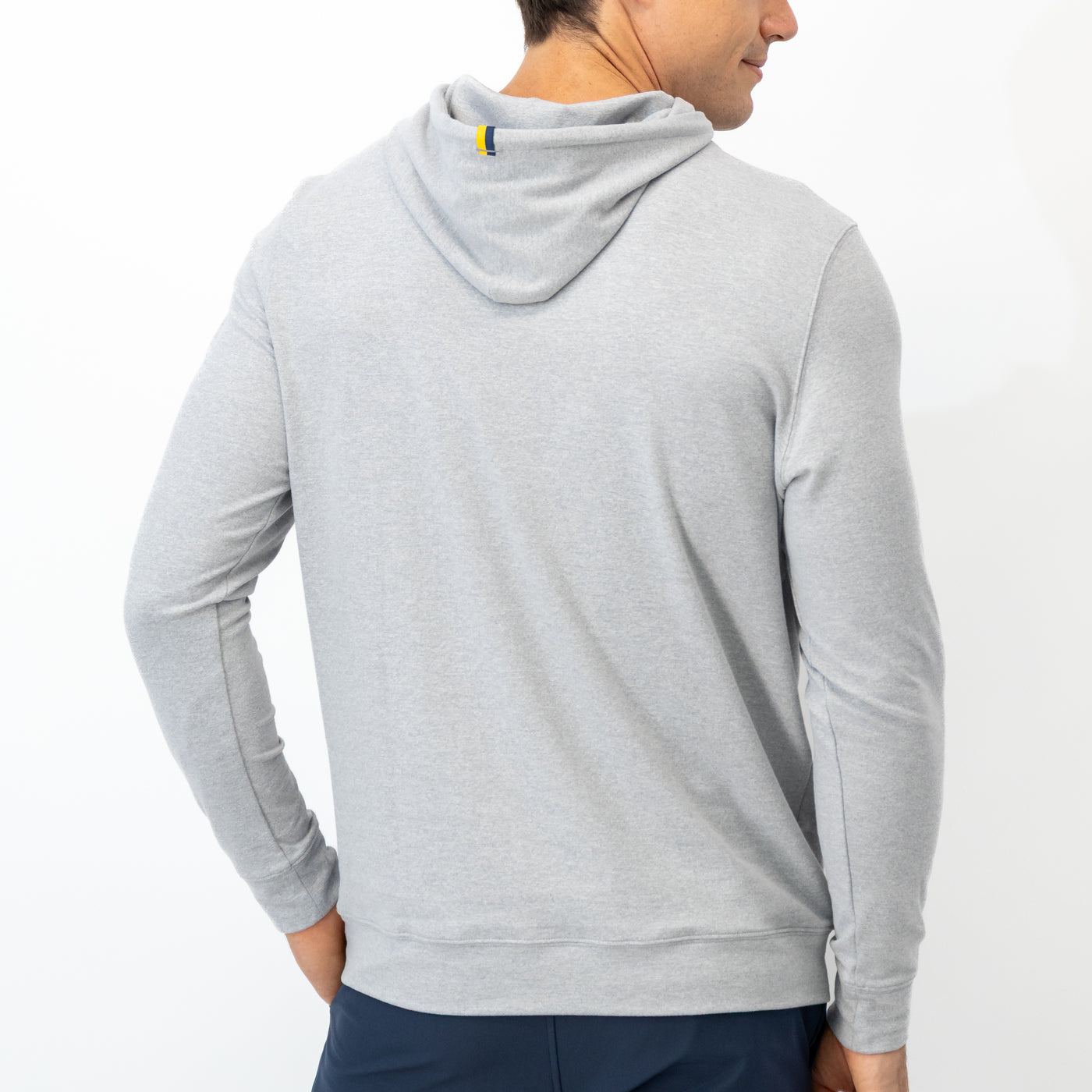 Hesi Collegiate Hoodie - Michigan | Heather - Stainless Steel/White - Michigan - 1