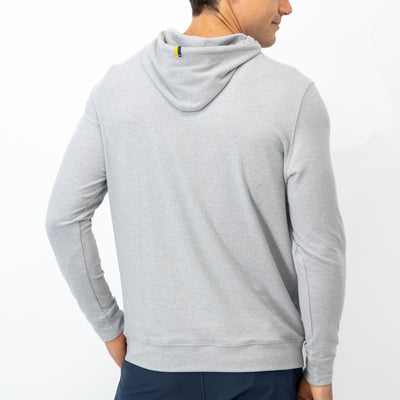 Hesi Collegiate Hoodie - Michigan | Heather - Stainless Steel/White - Michigan - 1