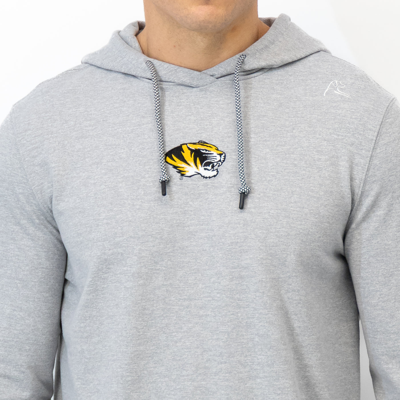 Hesi Collegiate Hoodie - Mizzou | Heather - Stainless Steel/White - Mizzou - 1