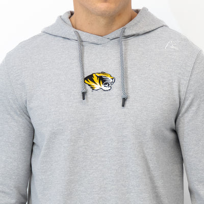 Hesi Collegiate Hoodie - Mizzou | Heather - Stainless Steel/White - Mizzou - 1