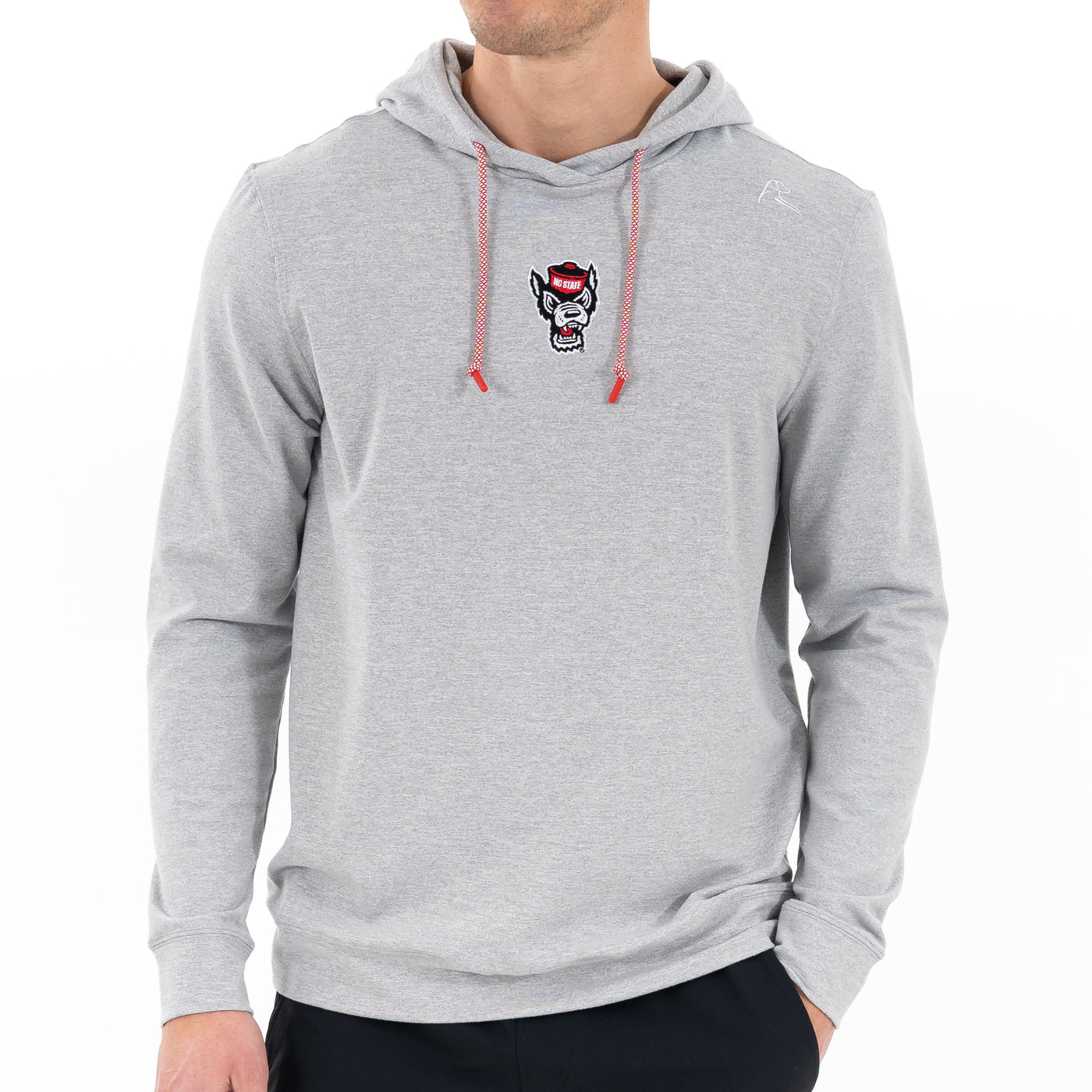 Hesi Collegiate Hoodie - NC State | Heather - Stainless Steel/White - NC State - 1