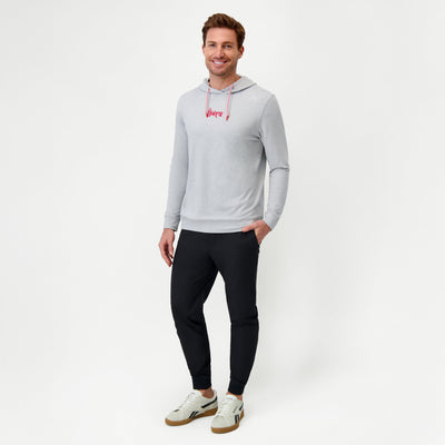 Hesi Collegiate Hoodie - Nebraska | Heather - Stainless Steel/White - Nebraska - 1