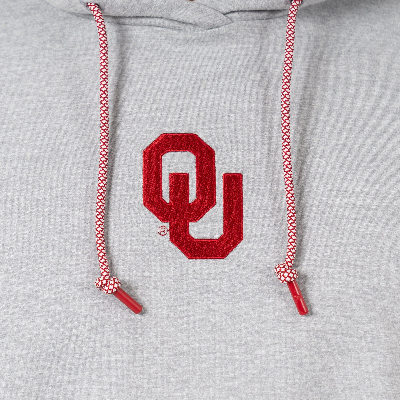 Hesi Collegiate Hoodie - Oklahoma | Heather - Stainless Steel/White - Oklahoma - 1