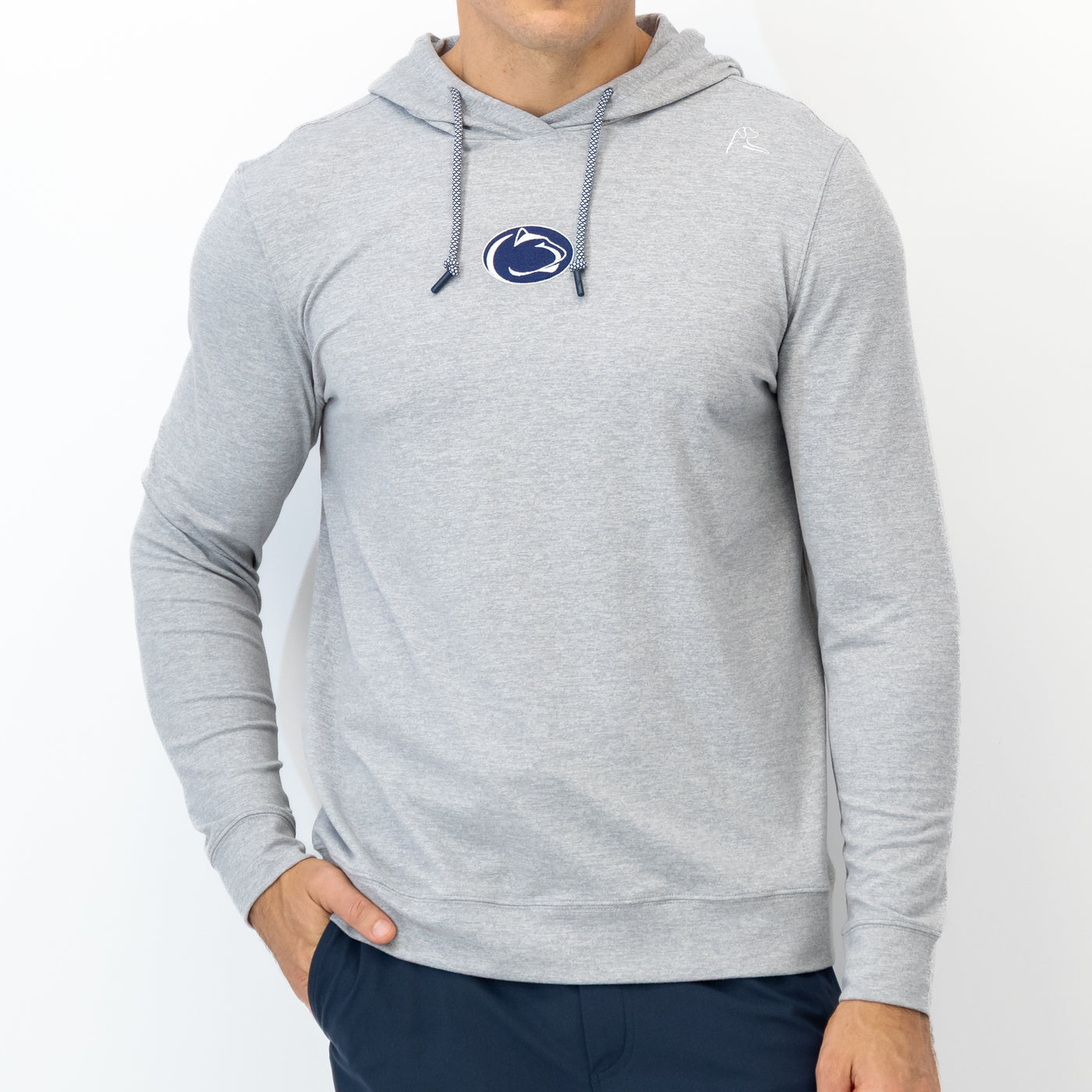 Hesi Collegiate Hoodie - Penn State | Heather - Stainless Steel/White - Penn State - 1