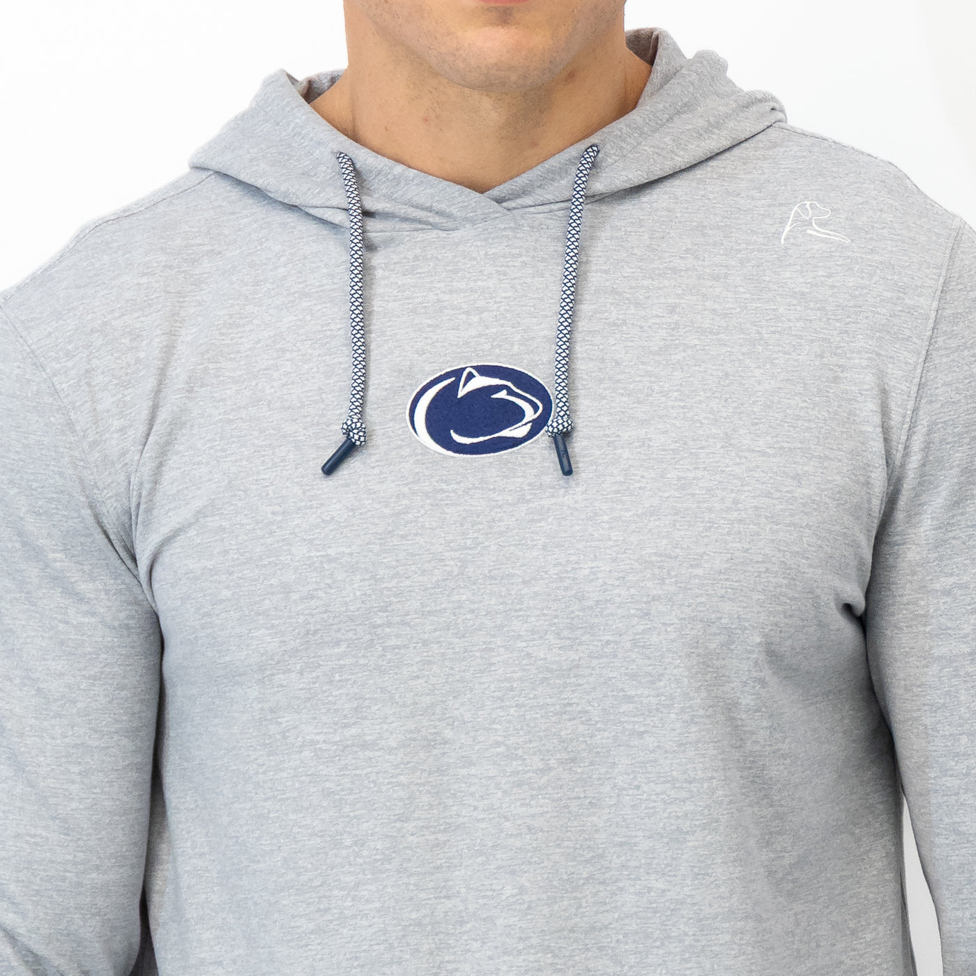 Hesi Collegiate Hoodie - Penn State | Heather - Stainless Steel/White - Penn State - 1