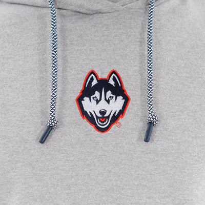 Hesi Collegiate Hoodie - UConn | Heather - Stainless Steel/White - UConn - 1