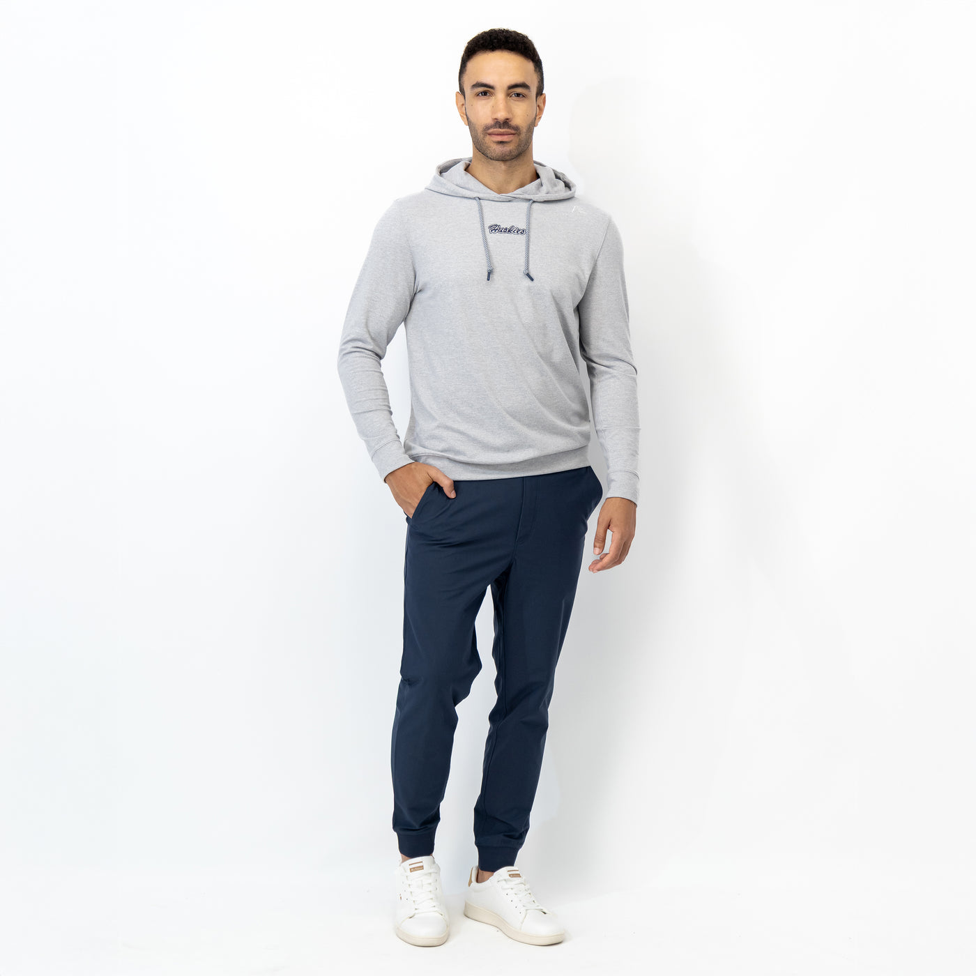 Hesi Collegiate Hoodie - UConn | Heather - Stainless Steel/White - UConn - 2