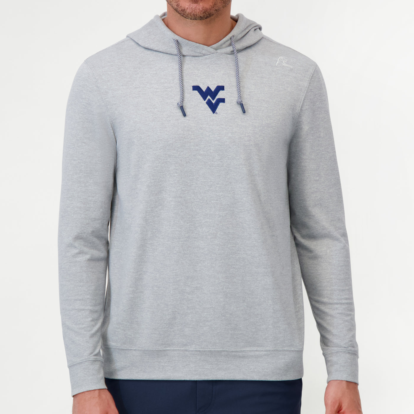Hesi Collegiate Hoodie - WVU | Heather - Stainless Steel/White - WVU - 1