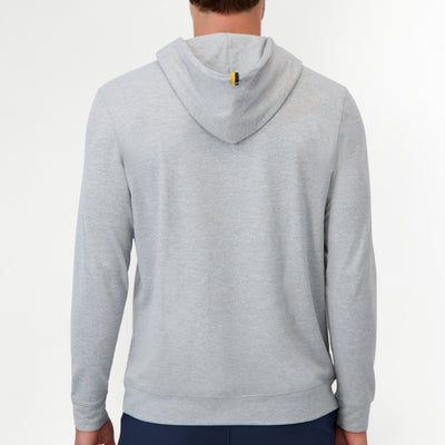 Hesi Collegiate Hoodie - WVU | Heather - Stainless Steel/White - WVU - 1
