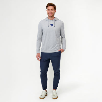 Hesi Collegiate Hoodie - WVU | Heather - Stainless Steel/White - WVU - 1