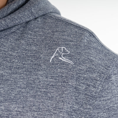 Hesi Performance Hoodie | Heather - Steel Grey/White