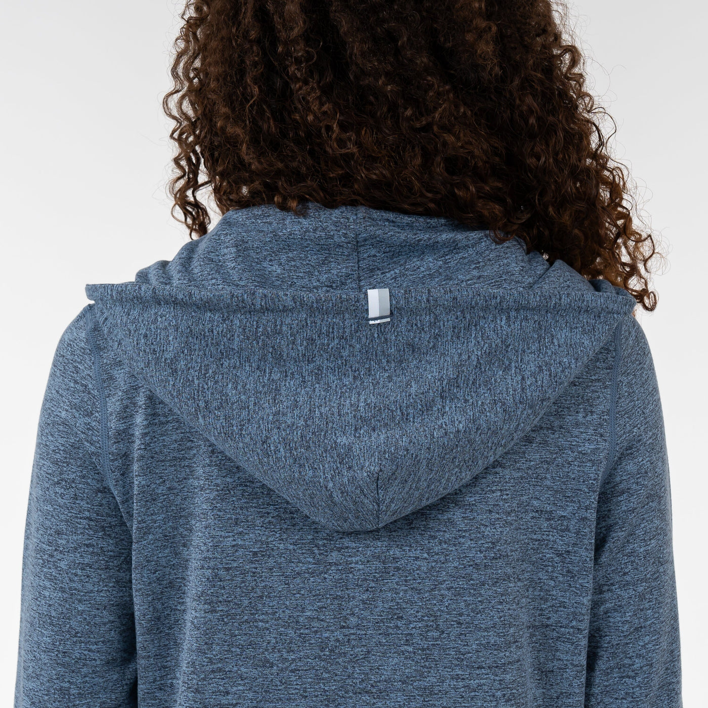 Tempo Performance Full-Zip Hoodie | Heather - Zone Blue/Fleet Navy
