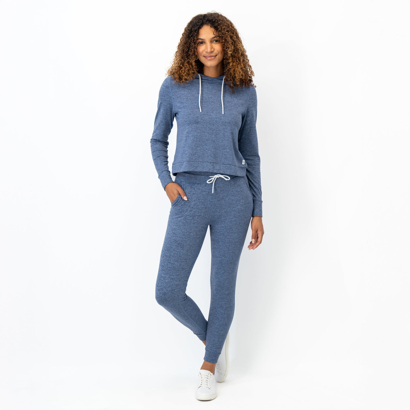 Tempo Performance Hoodie | Heather - Zone Blue/Fleet Navy