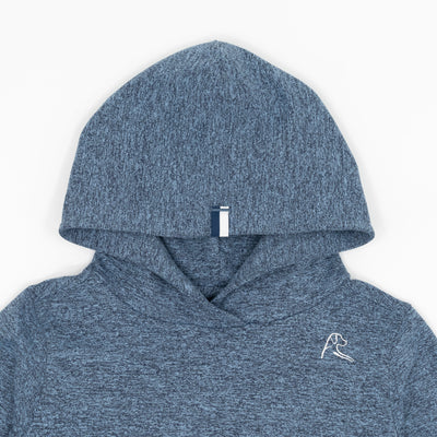 Lil' Hesi Performance Hoodie | Heather - Zone Blue/Fleet Navy