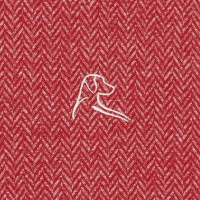 Herringbone Jacquard Performance Q-Zip | The Herringbone Jacquard - Cardinal Red/White