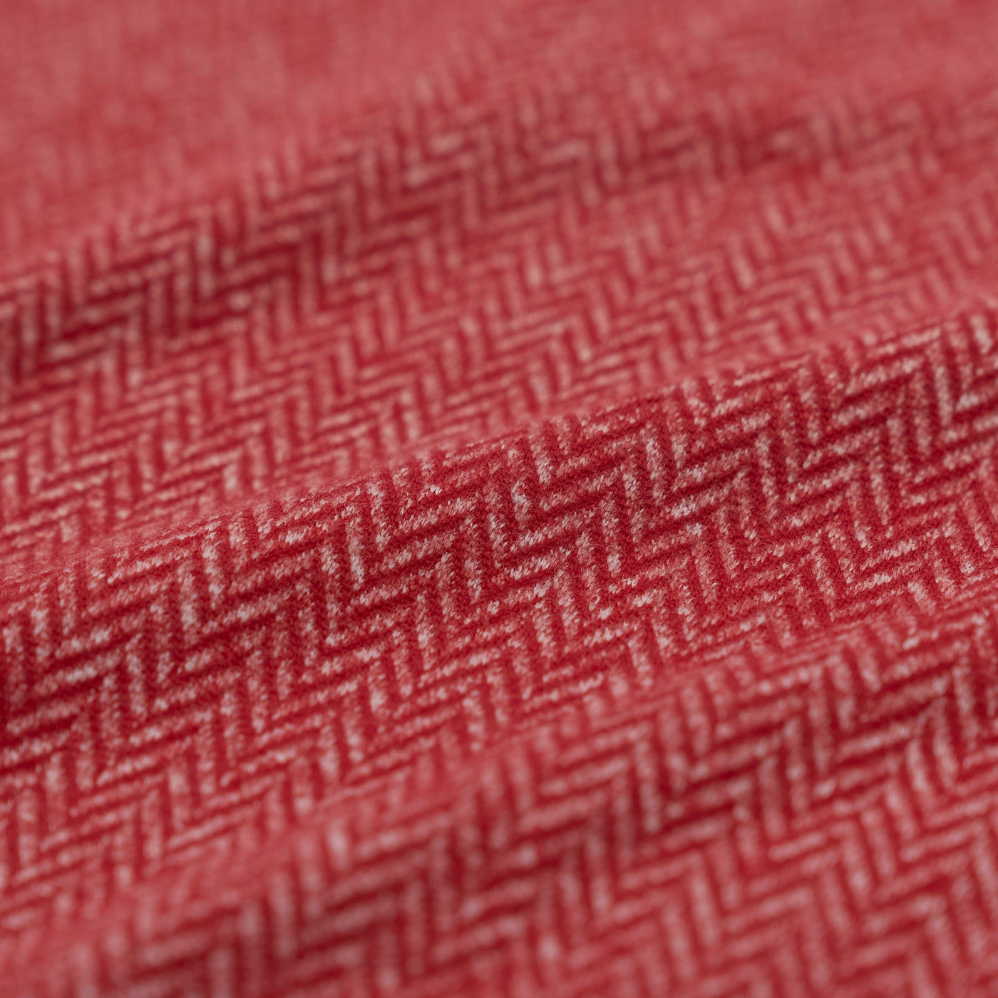 Herringbone Jacquard Performance Q-Zip | The Herringbone Jacquard - Cardinal Red/White