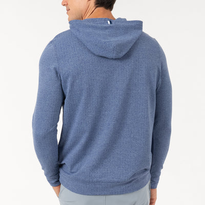 Hesi Performance Hoodie | Herringbone Jacquard - Flag Blue/Zenith Blue