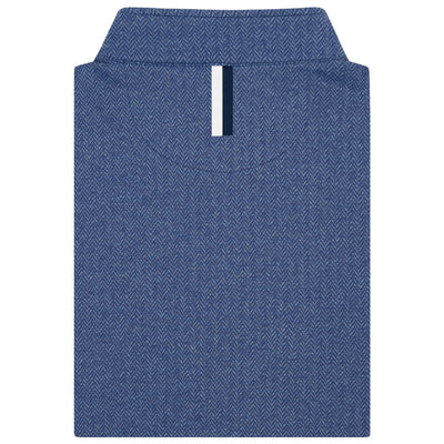Herringbone Jacquard Performance Q-Zip | The Herringbone Jacquard - Flag Blue/Zenith Blue