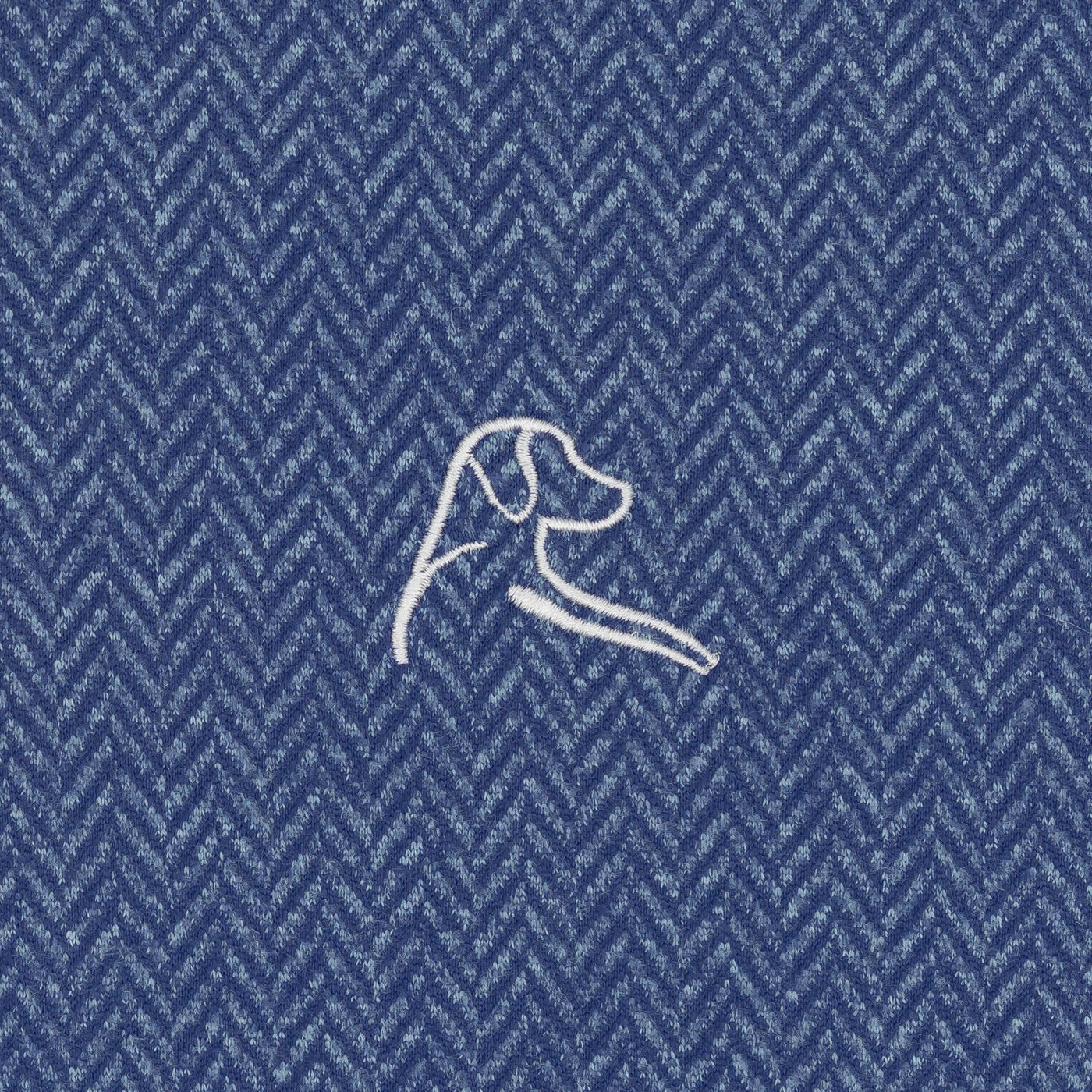 Herringbone Jacquard Performance Q-Zip | The Herringbone Jacquard - Flag Blue/Zenith Blue