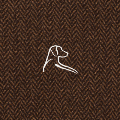 Herringbone Jacquard Performance Q-Zip | The Herringbone Jacquard - Sepia/Cocoa