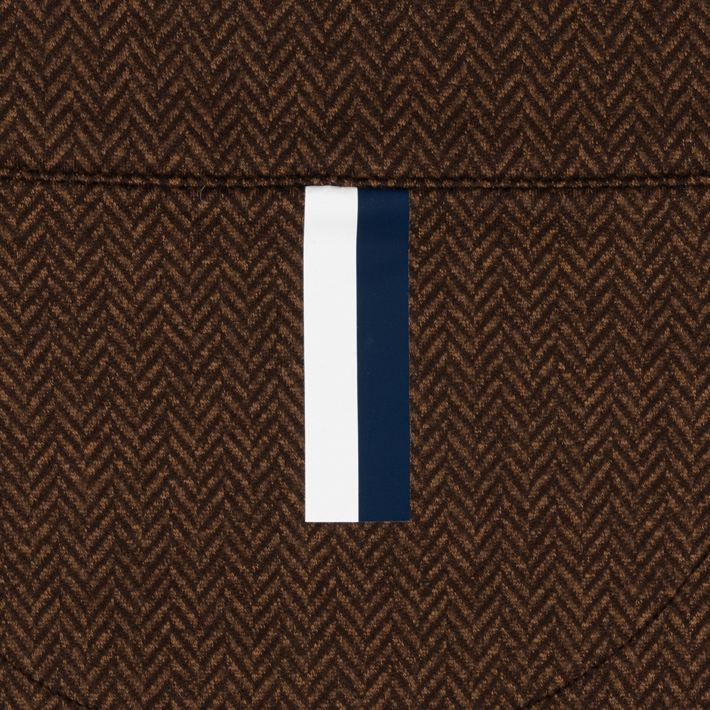Herringbone Jacquard Performance Q-Zip | The Herringbone Jacquard - Sepia/Cocoa