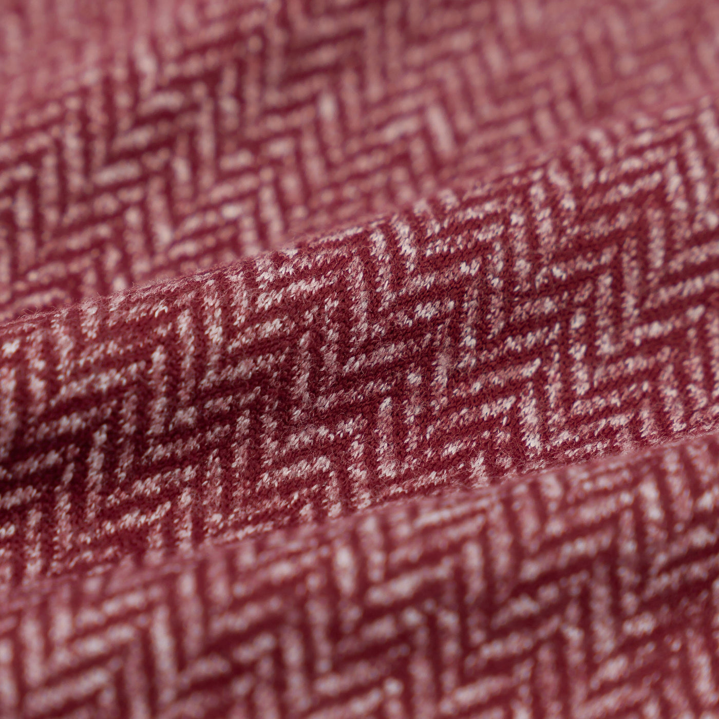 Herringbone Jacquard Performance Q-Zip | The Herringbone - Merlot/White