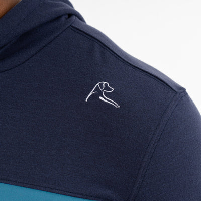 Hesi Performance Hoodie | Colorblock - Fleet Navy/Mariner Blue