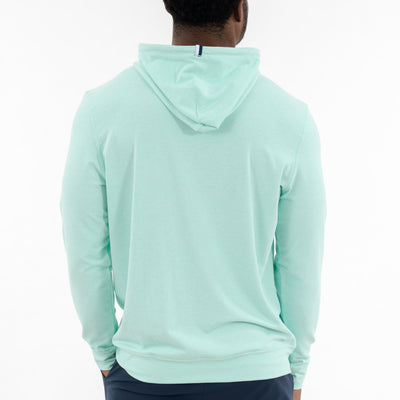 Hesi Performance Hoodie | Heather - Mint Green/White