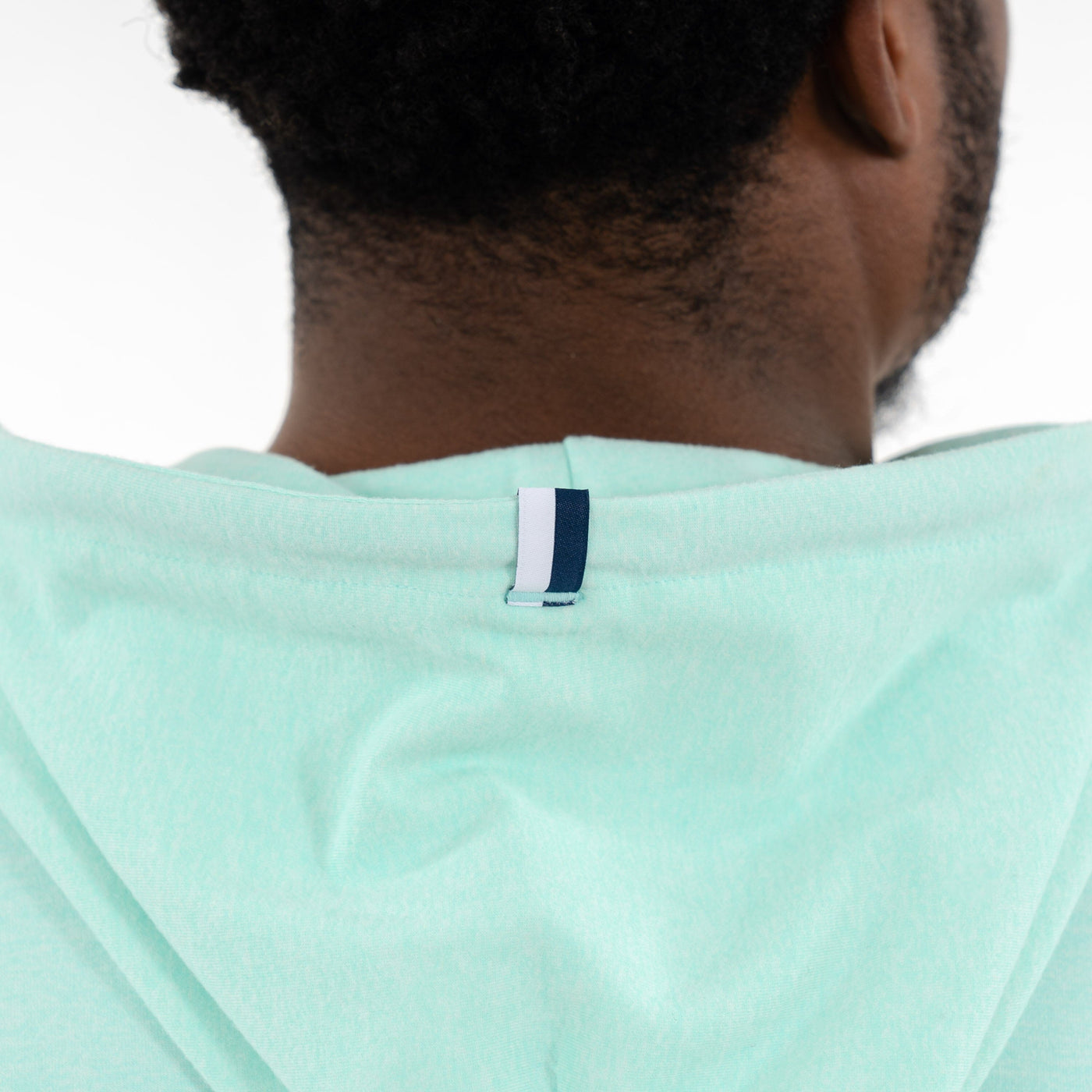 Hesi Performance Hoodie | Heather - Mint Green/White