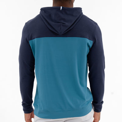 Hesi Performance Hoodie | Colorblock - Fleet Navy/Mariner Blue