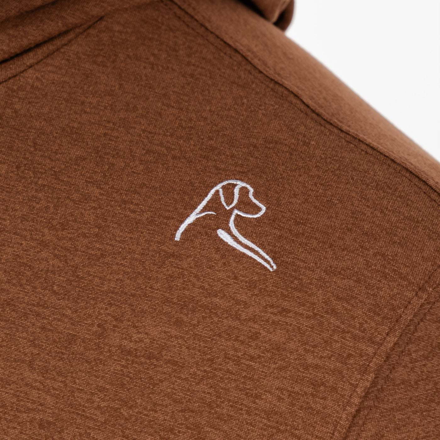 Hesi Performance Hoodie | Heather - Chocolate/Bunker Brown