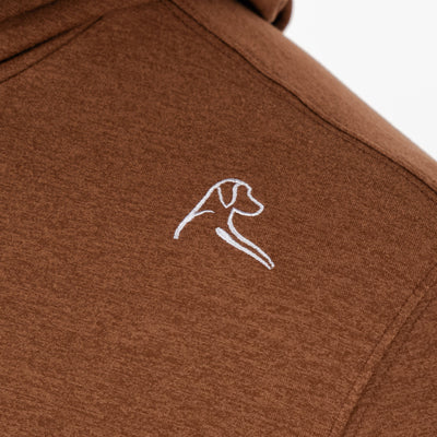 Hesi Performance Hoodie | Heather - Chocolate/Bunker Brown