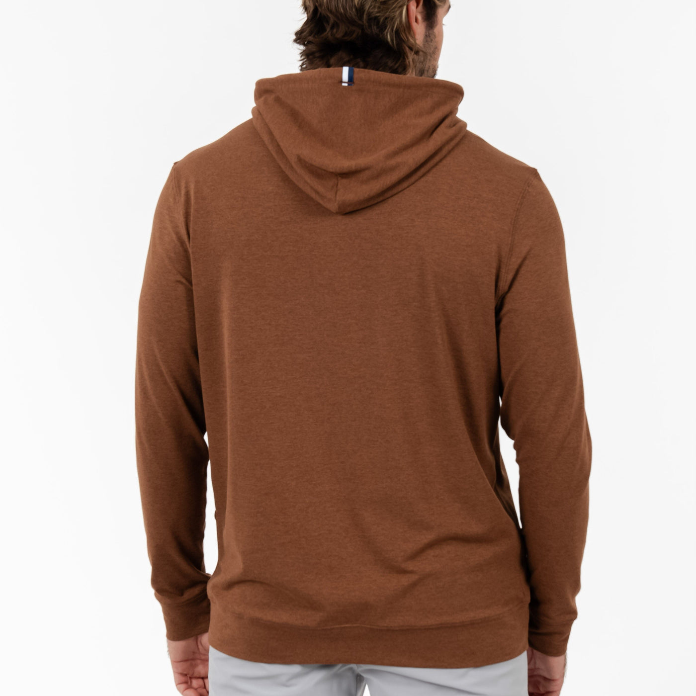 Hesi Performance Hoodie | Heather - Chocolate/Bunker Brown