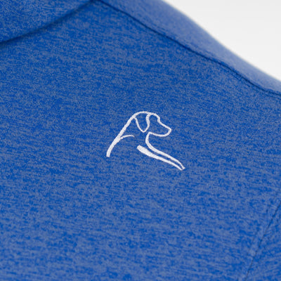 Hesi Performance Hoodie | Heather - Deep Blue/Blue Jay