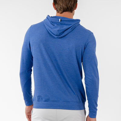 Hesi Performance Hoodie | Heather - Deep Blue/Blue Jay