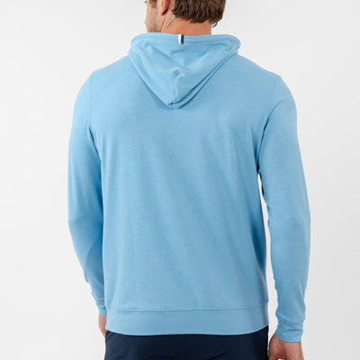 Hesi Performance Hoodie | Heather - Maritime Blue/Maritime Blue