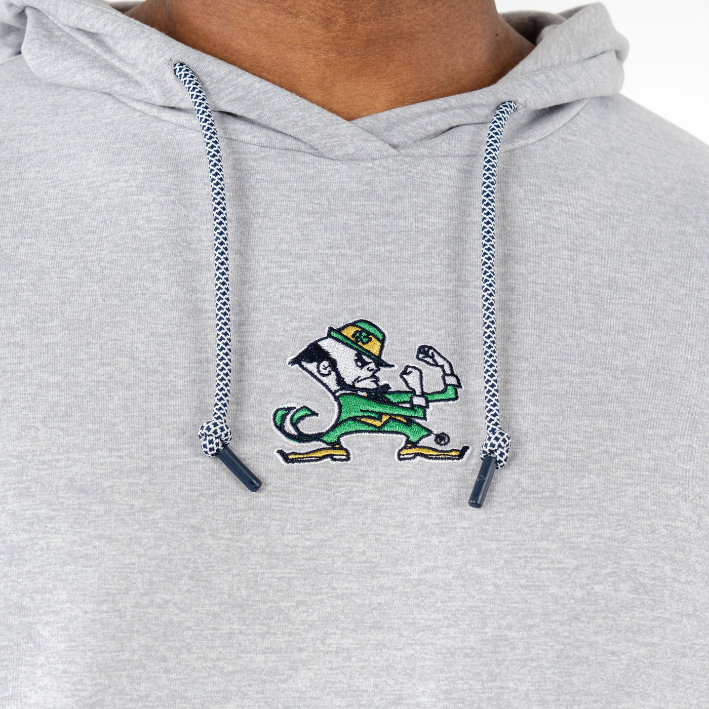 Hesi Collegiate Hoodie - Notre Dame | Heather - Stainless Steel/White - Notre Dame - 1