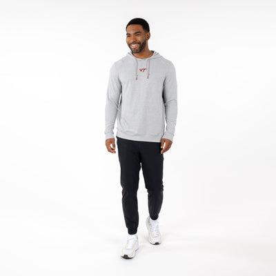 Hesi Collegiate Hoodie - Virginia Tech | Heather - Stainless Steel/White - Virginia Tech - 1