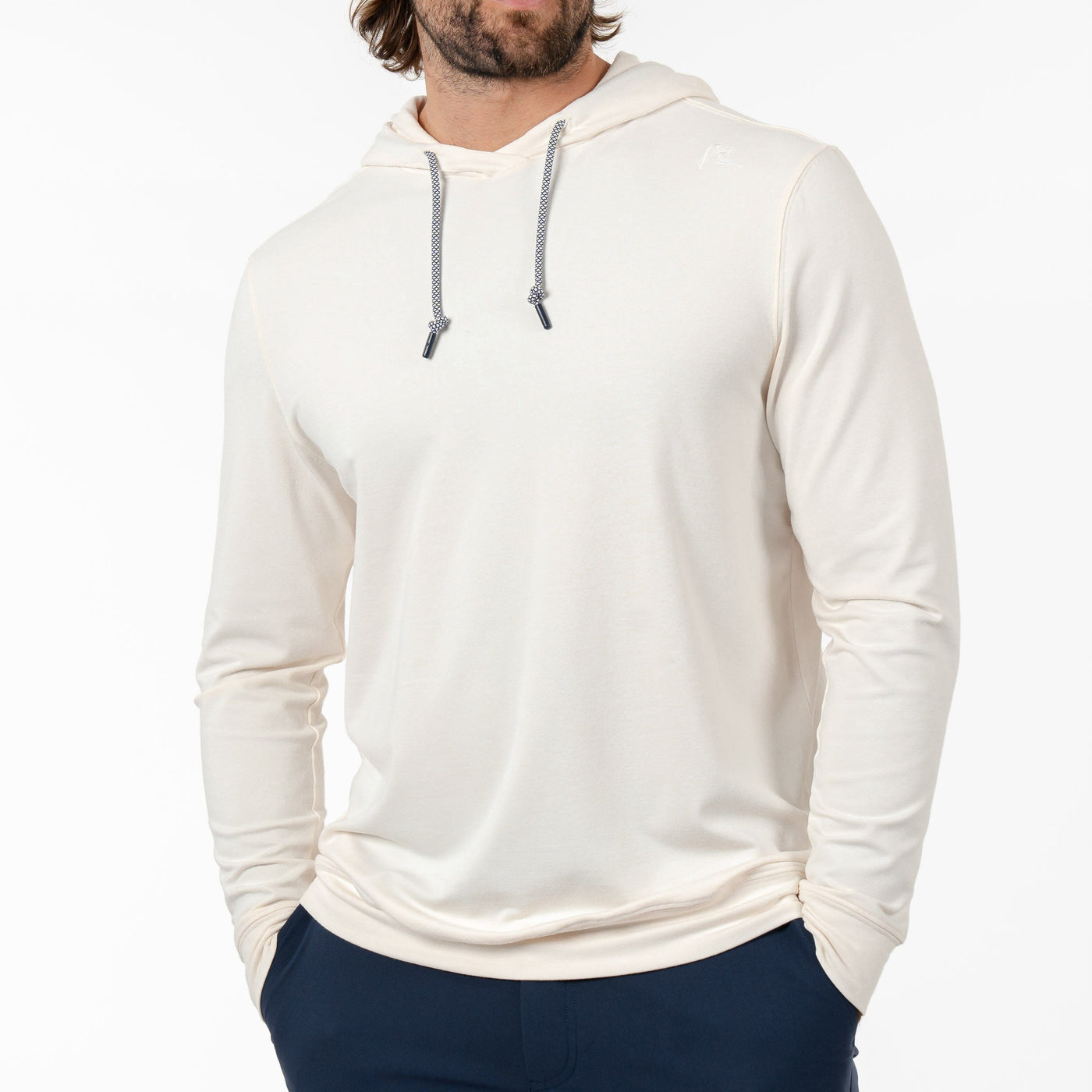 Hesi Performance Hoodie | Heather - Ivory/Parchment White