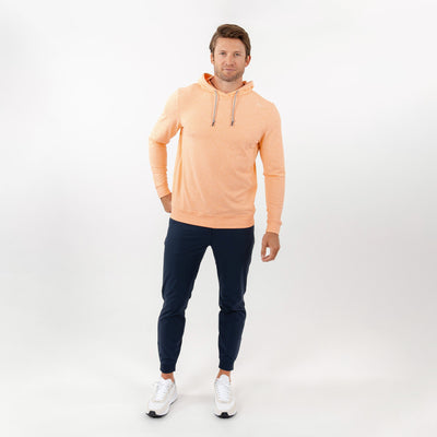 Hesi Performance Hoodie | Heather - Melon/White