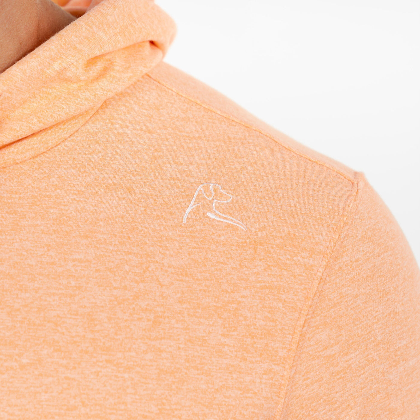 Hesi Performance Hoodie | Heather - Melon/White