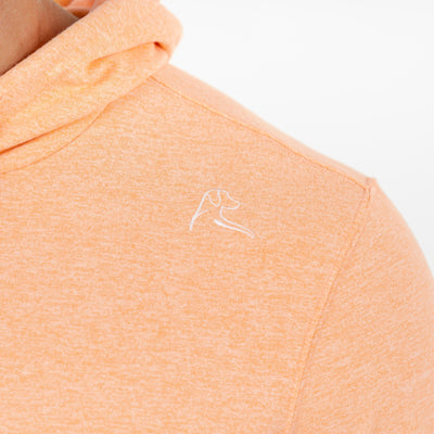 Hesi Performance Hoodie | Heather - Melon/White