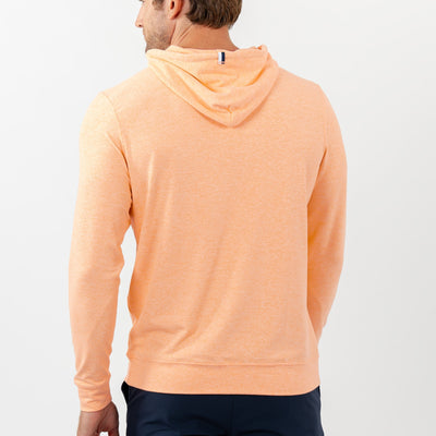 Hesi Performance Hoodie | Heather - Melon/White