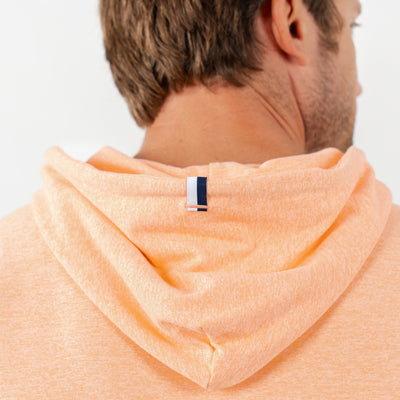 Hesi Performance Hoodie | Heather - Melon/White