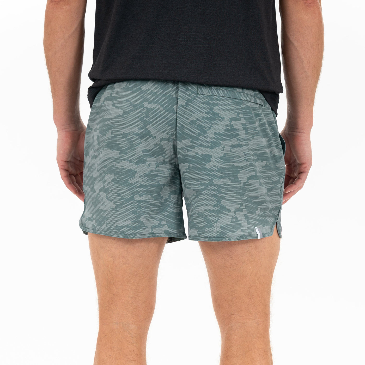 Grit Gym Short - 5" | The Hex Camo - Jungle Green