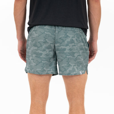 Grit Gym Short - 5" | The Hex Camo - Jungle Green