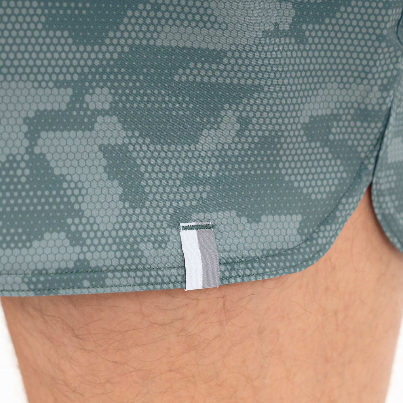Grit Gym Short - 5" | The Hex Camo - Jungle Green